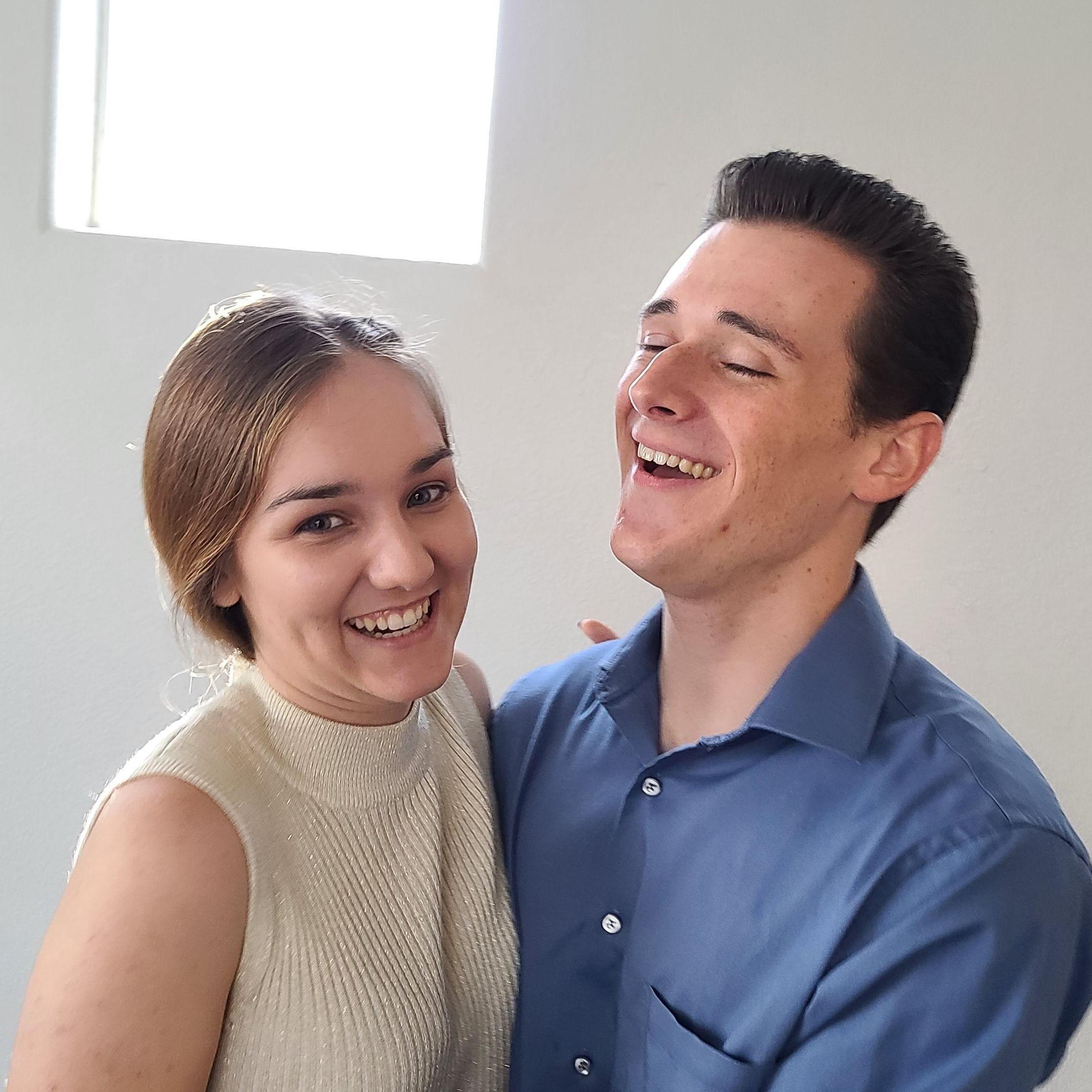 Us getting ready for another date night.