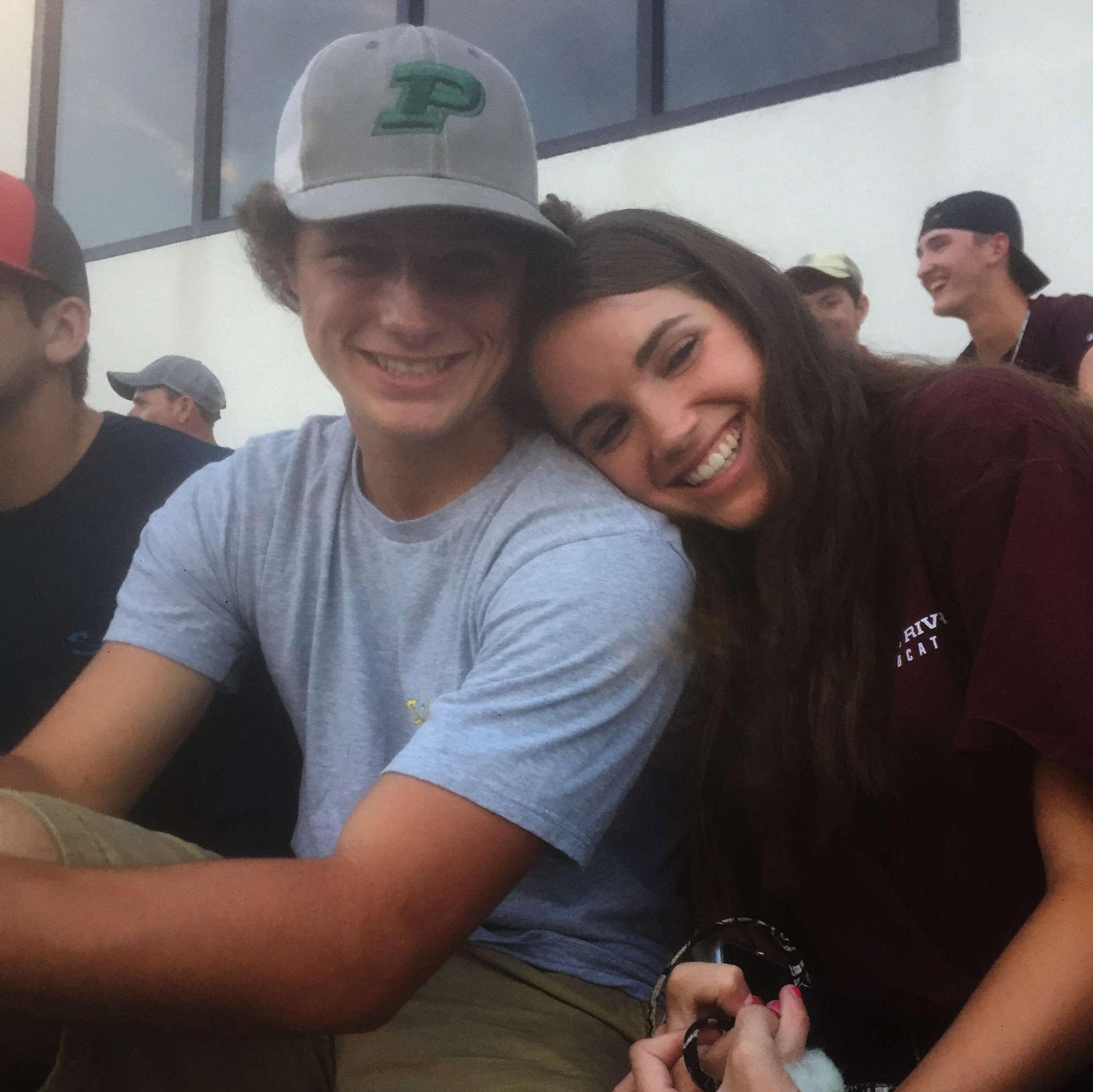 Our first photo together