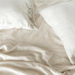 Stonewashed French Linen Flat Sheet