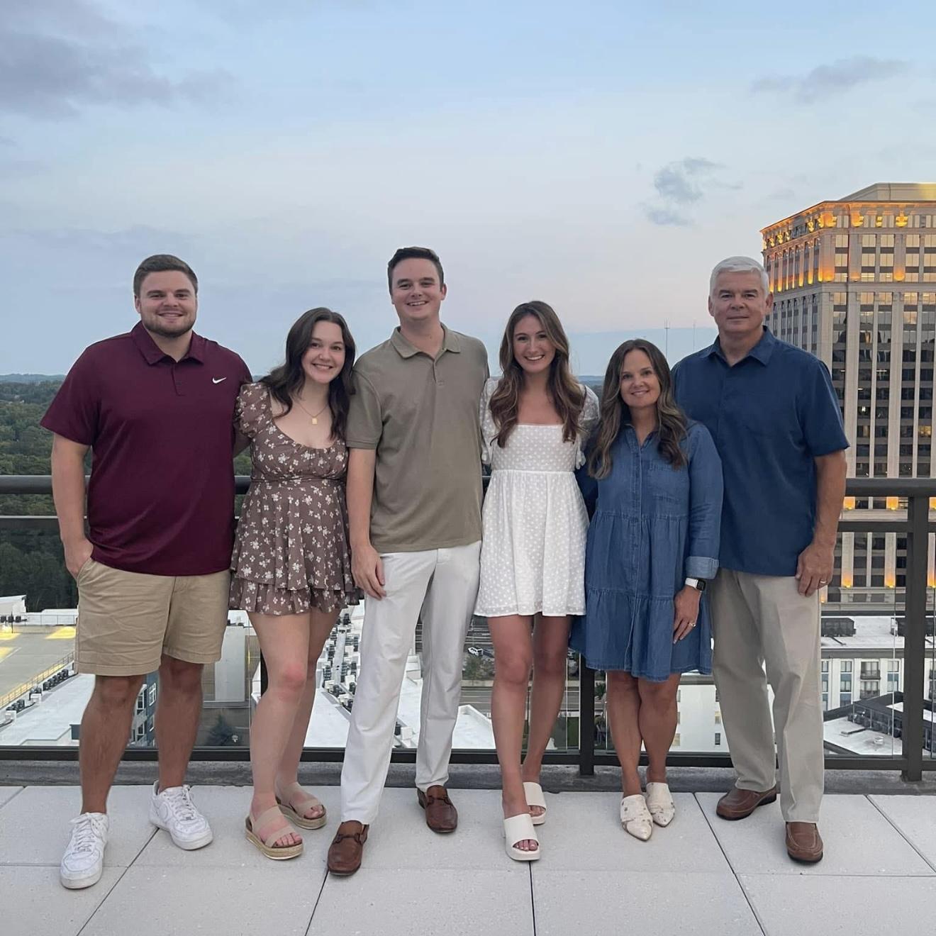 Celebrating Chris's brother being engaged