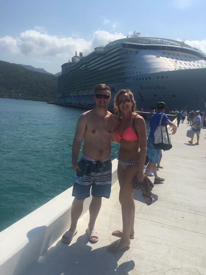 Sailing away on the Allure of the Seas Cruise for Kaylin and Marek’s wedding (Jessi’s sister and brother-in-law’s wedding). I believe we were in Haiti 🇭🇹