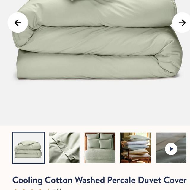 Washed Classic Percale Duvet Cover