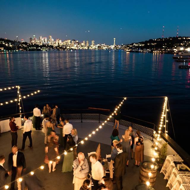 Wedding venue on the MV Skansonia, Seattles last wooden ferry on north Lake Union