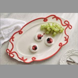 Benedita Bow Ceramic Stoneware Platter