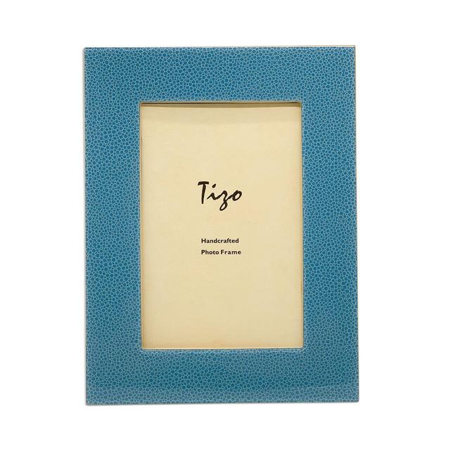 Tizo Wood Shagreen Frame, 4" x 6"