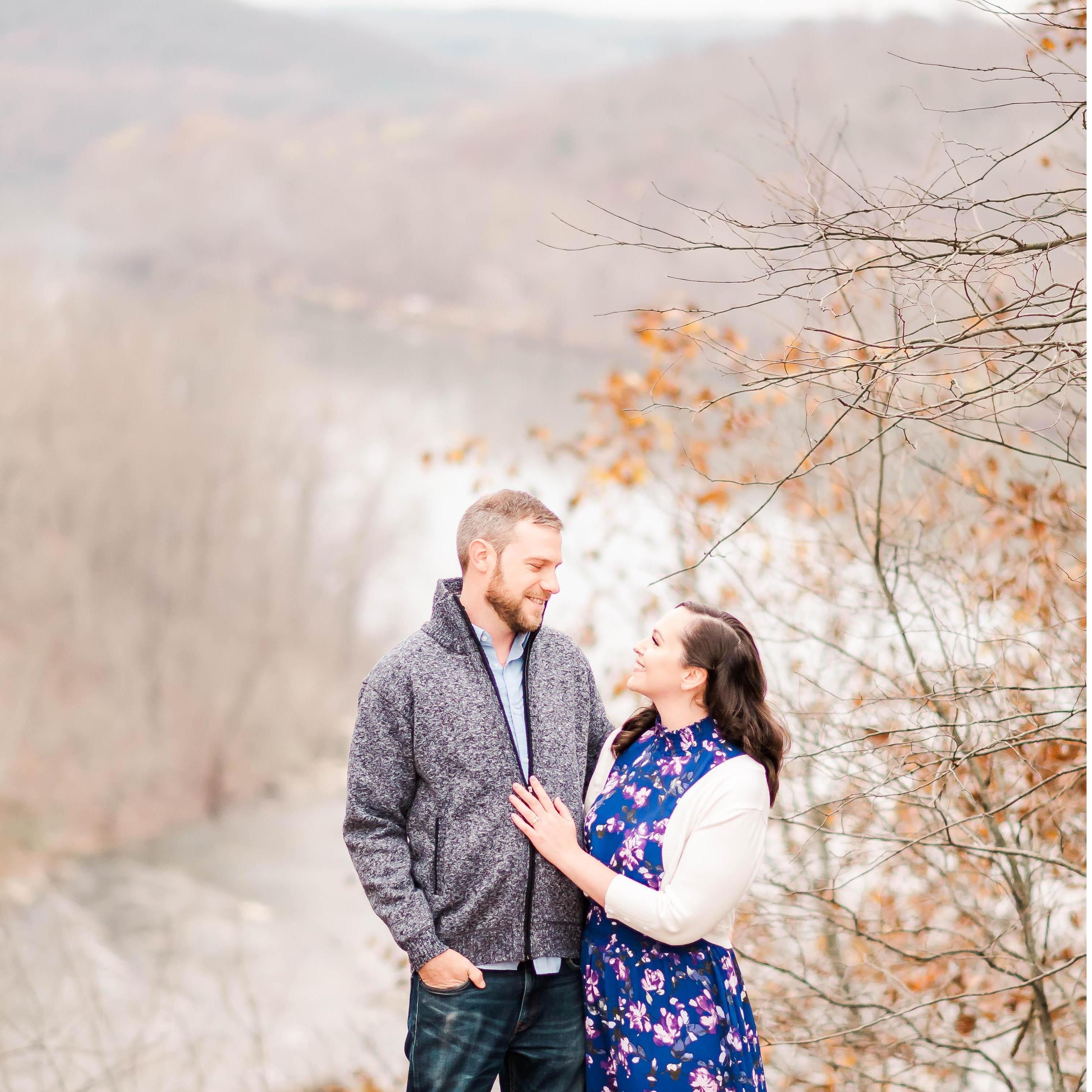 This is the spot Steve proposed! The Murphy Farm in Harpers Ferry, WV. Steve pointed just around the river bend to our property on the Shenandoah River and when I turned around he was on one knee!