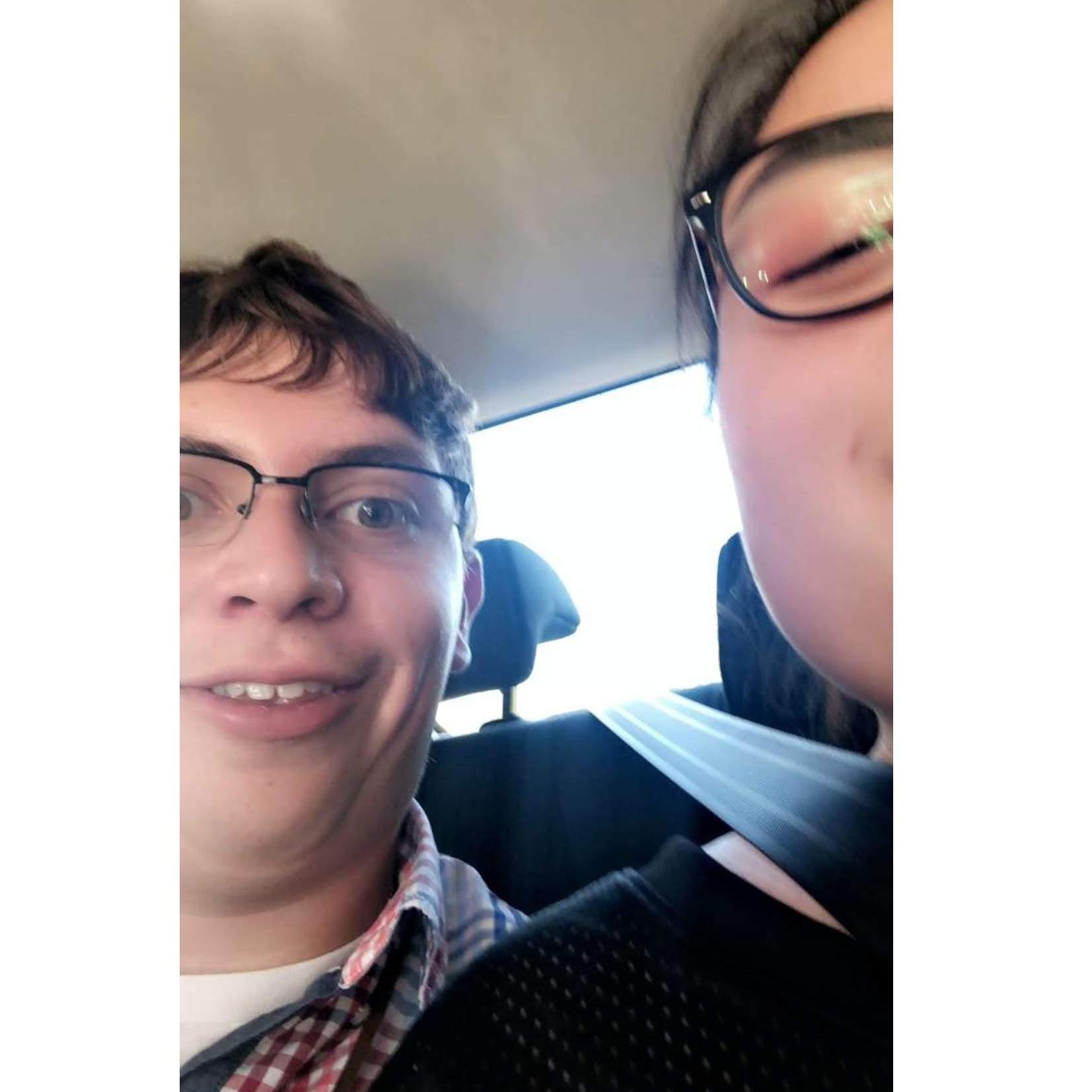 This was on Victor and Dominique's first date.
