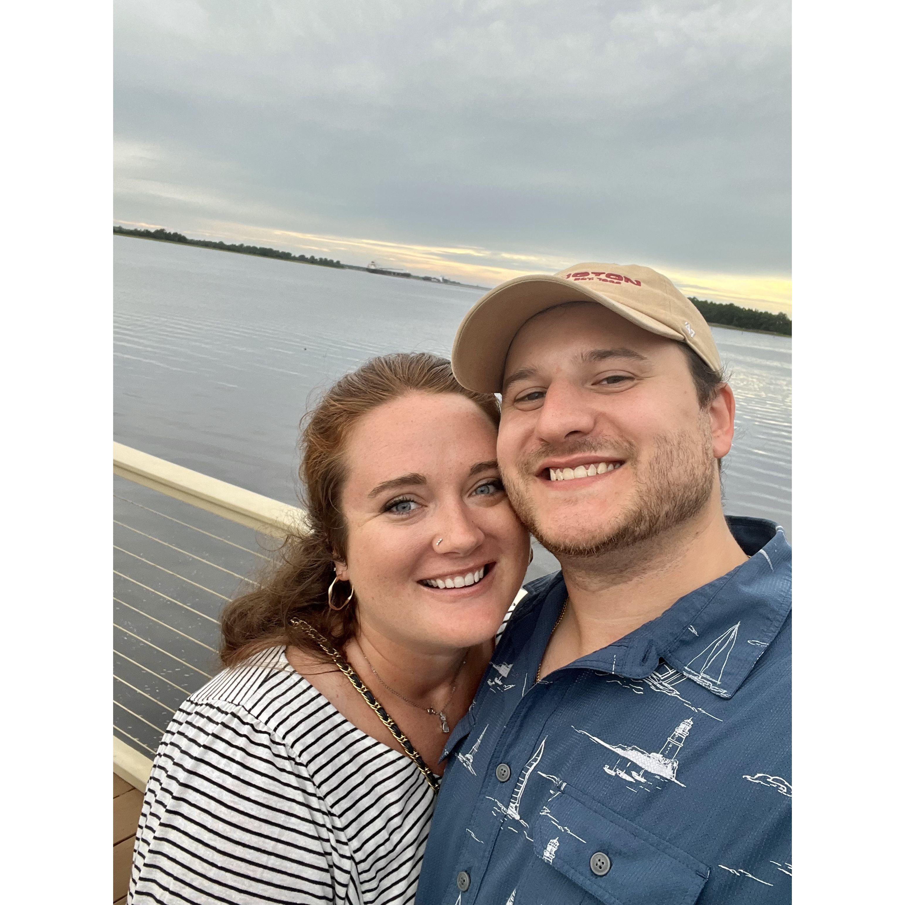 Our first date at Smoke On The Water: the site of our engagement!