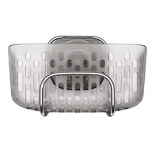 Corner Shower Basket Caddy with Adjustable Power Lock Suction Cups, 2 Hooks  - SlipX Solutions