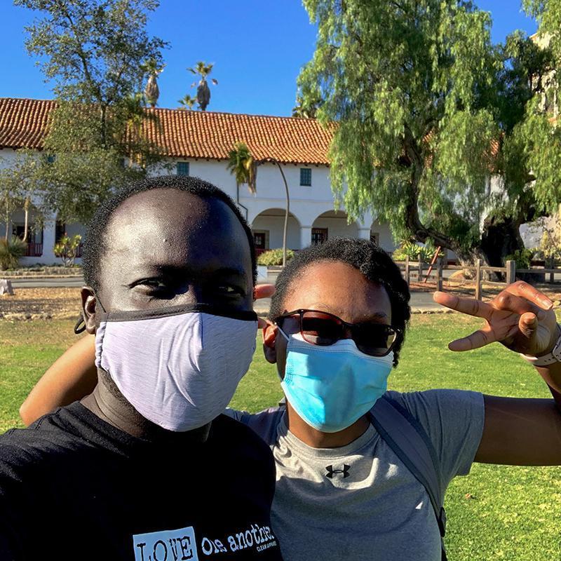 Smiling under our masks!