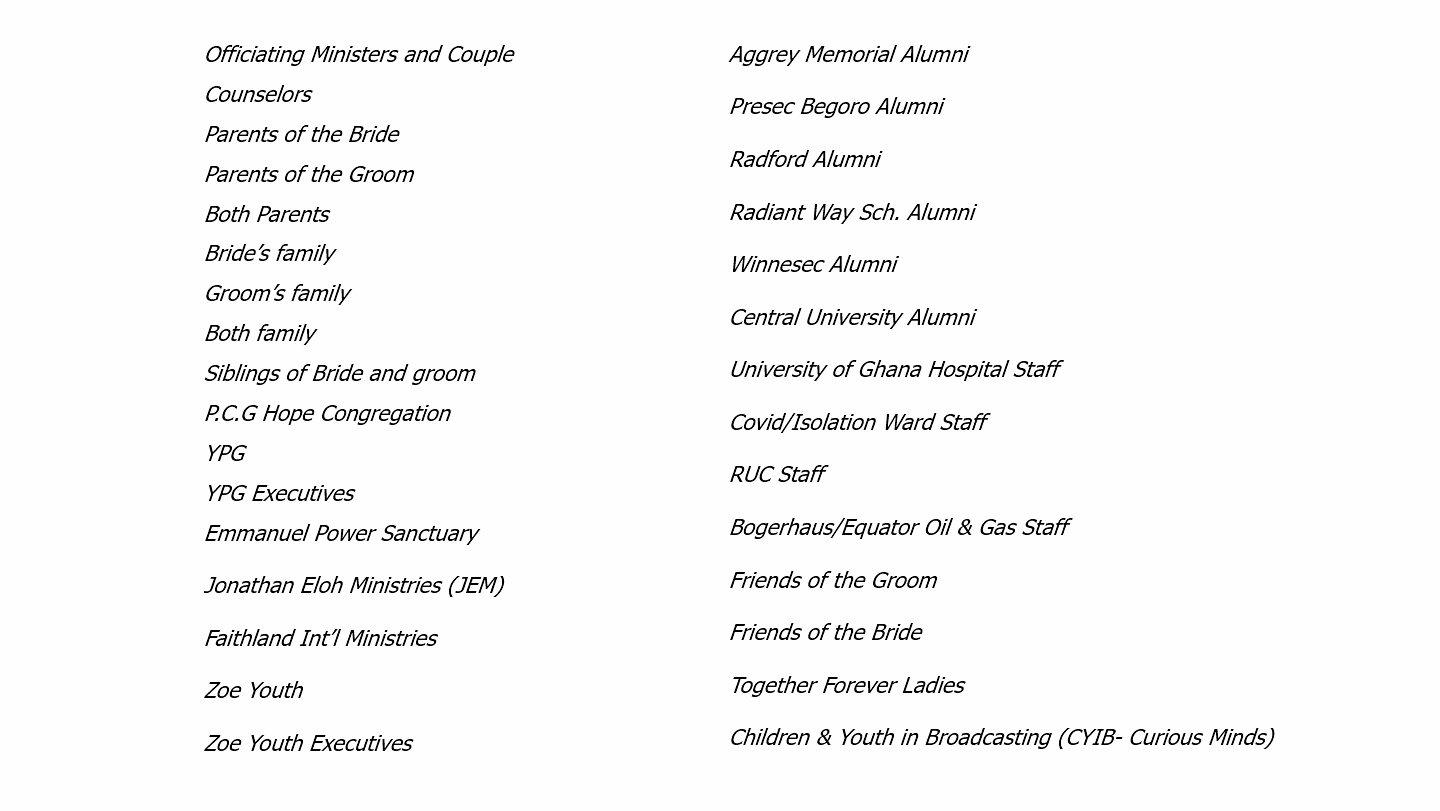The Wedding Website of Emmanuel Tetteh Ayittah and Emma Abakah-Yawson