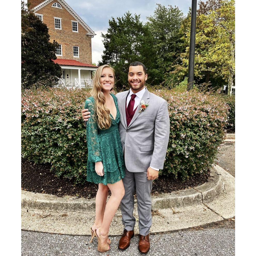 Our first wedding together