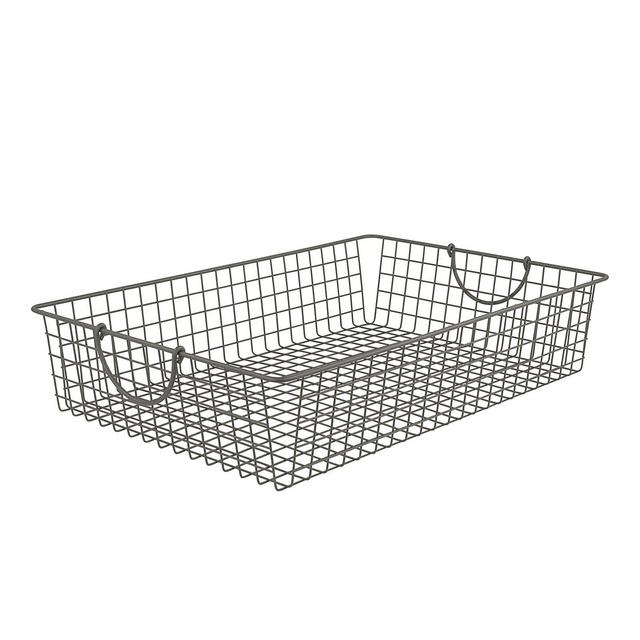 Spectrum™ Stowaway Large Storage Basket in Grey