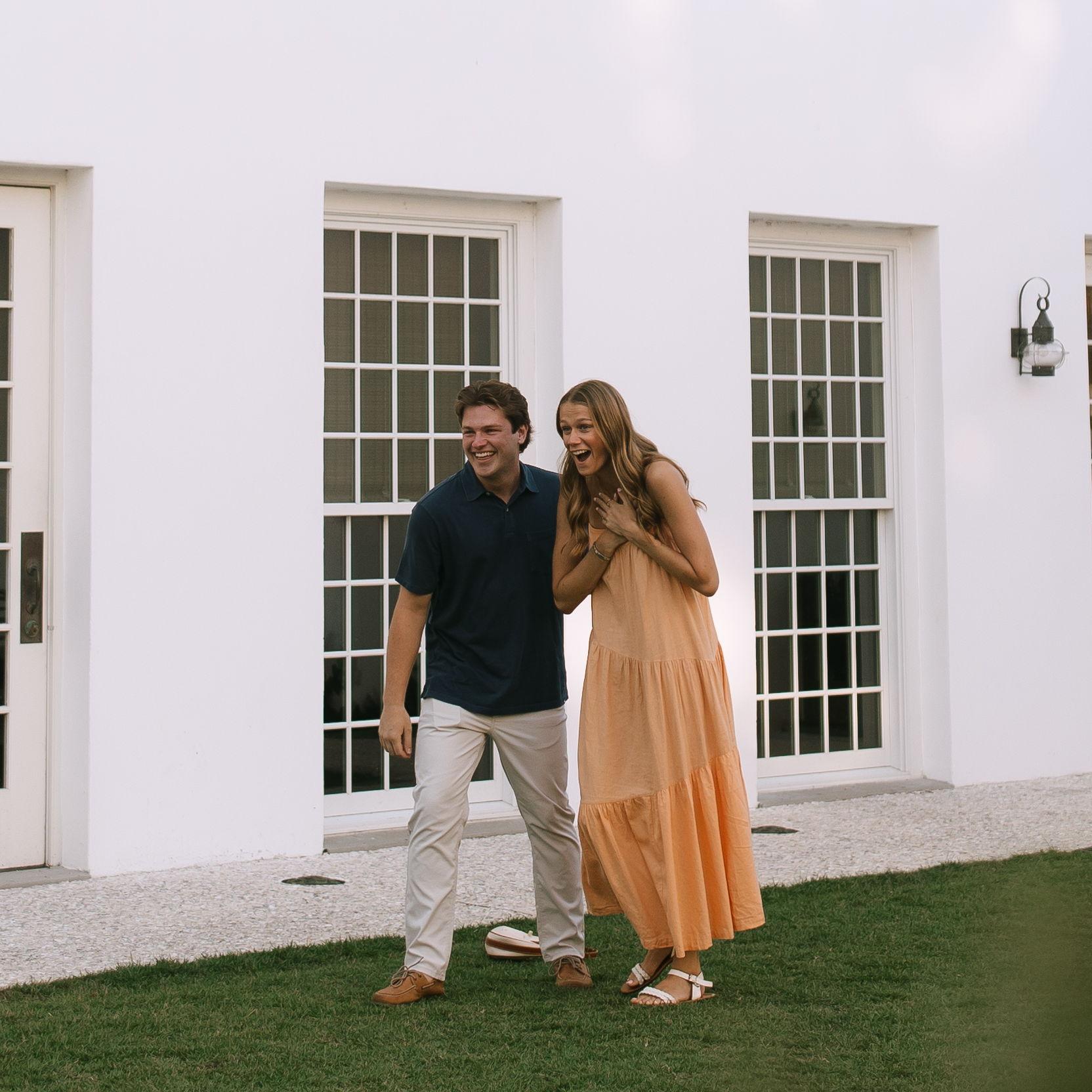 First in person date in 6 months since Taylor went abroad and BOOM Austin SHOCKS Taylor with a proposal in Rosemary, FL!!