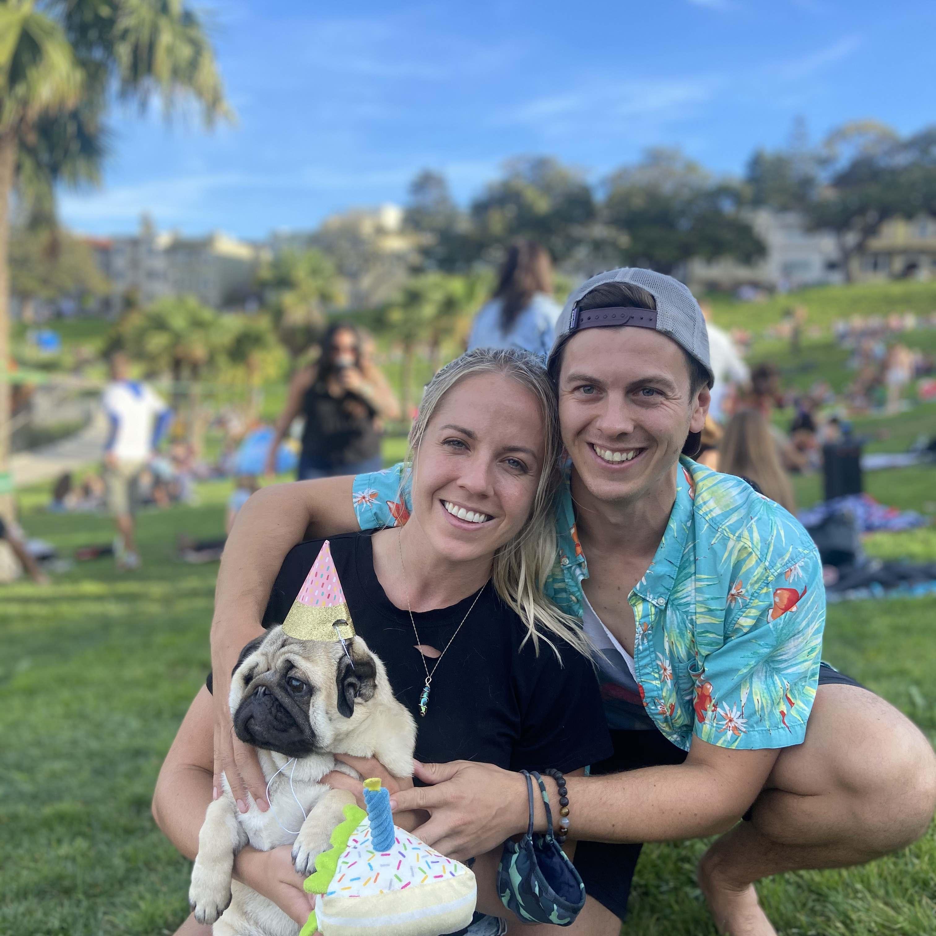 Bucky's 2nd Birthday party at Dolores Park, SF