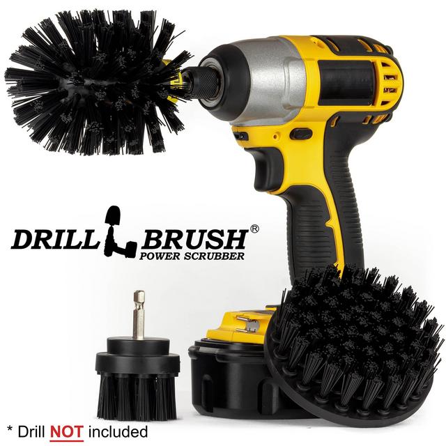 Cleaning Accessories - Industrial Brush - Baked on Food Remover - Electric Smoker - Smokers and Grills - Drill Brush - BBQ Cleaning Kit - Rust Remover - Hard Water, Calcium, Mineral, and Stain Remover
