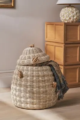 Bumblebee Woven & Rattan Hamper
