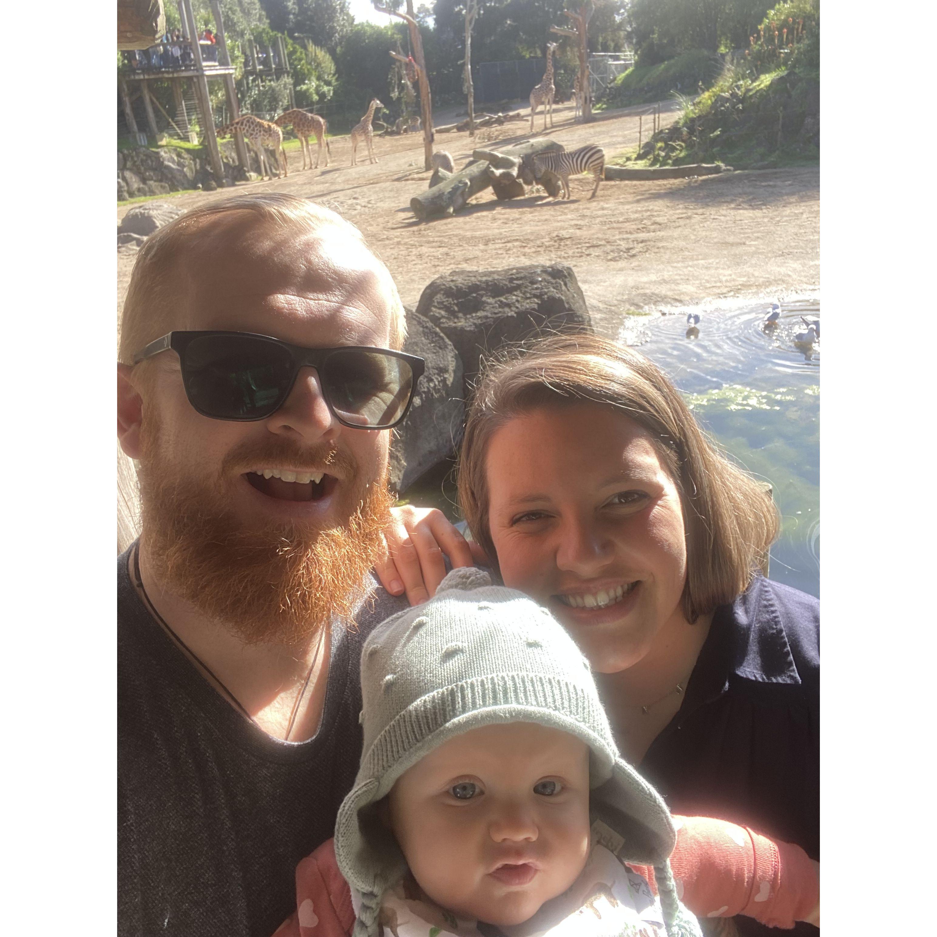 First family day to the Auckland Zoo, June 2023.
