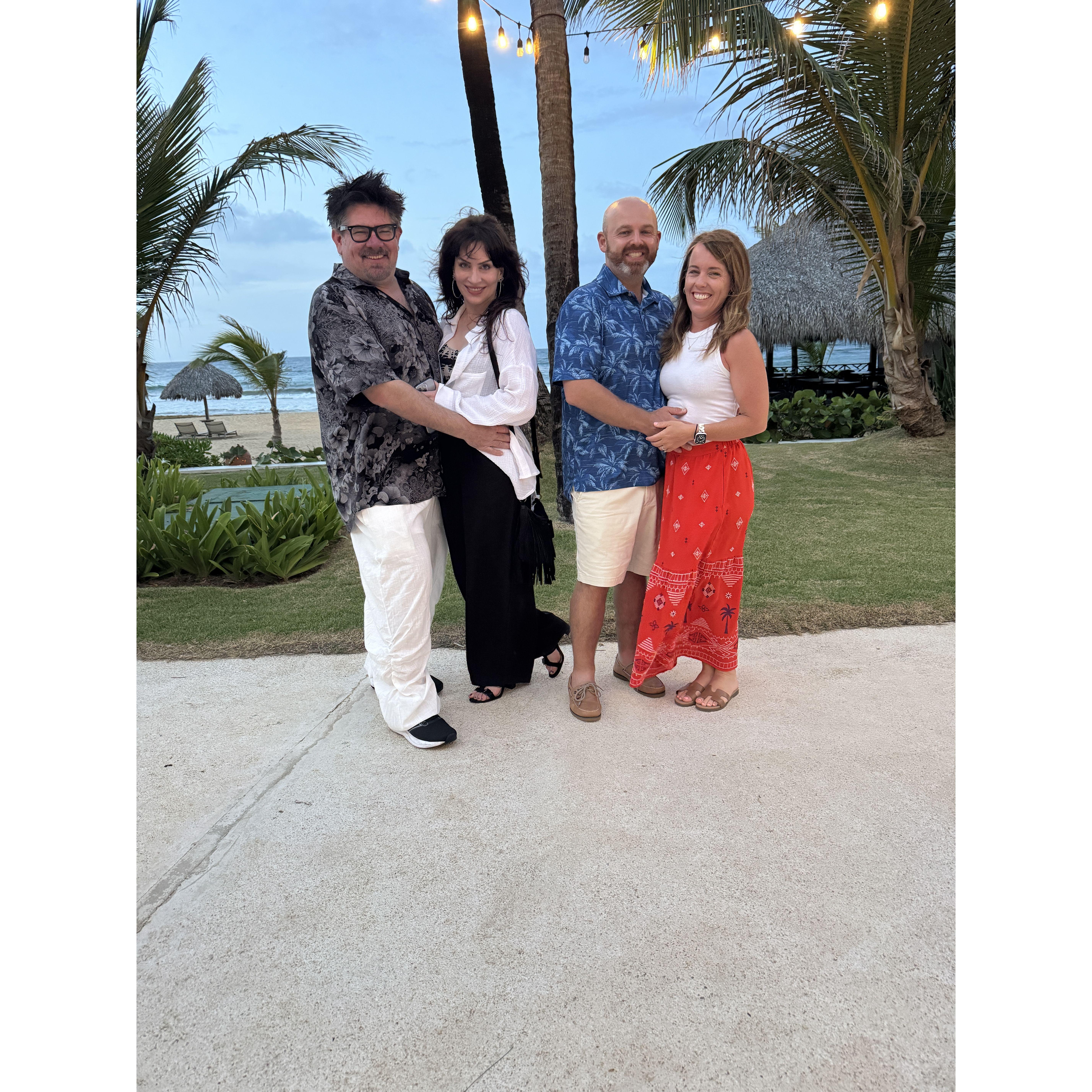 Punta Cana! Dave, Madeline, Dave and Katie