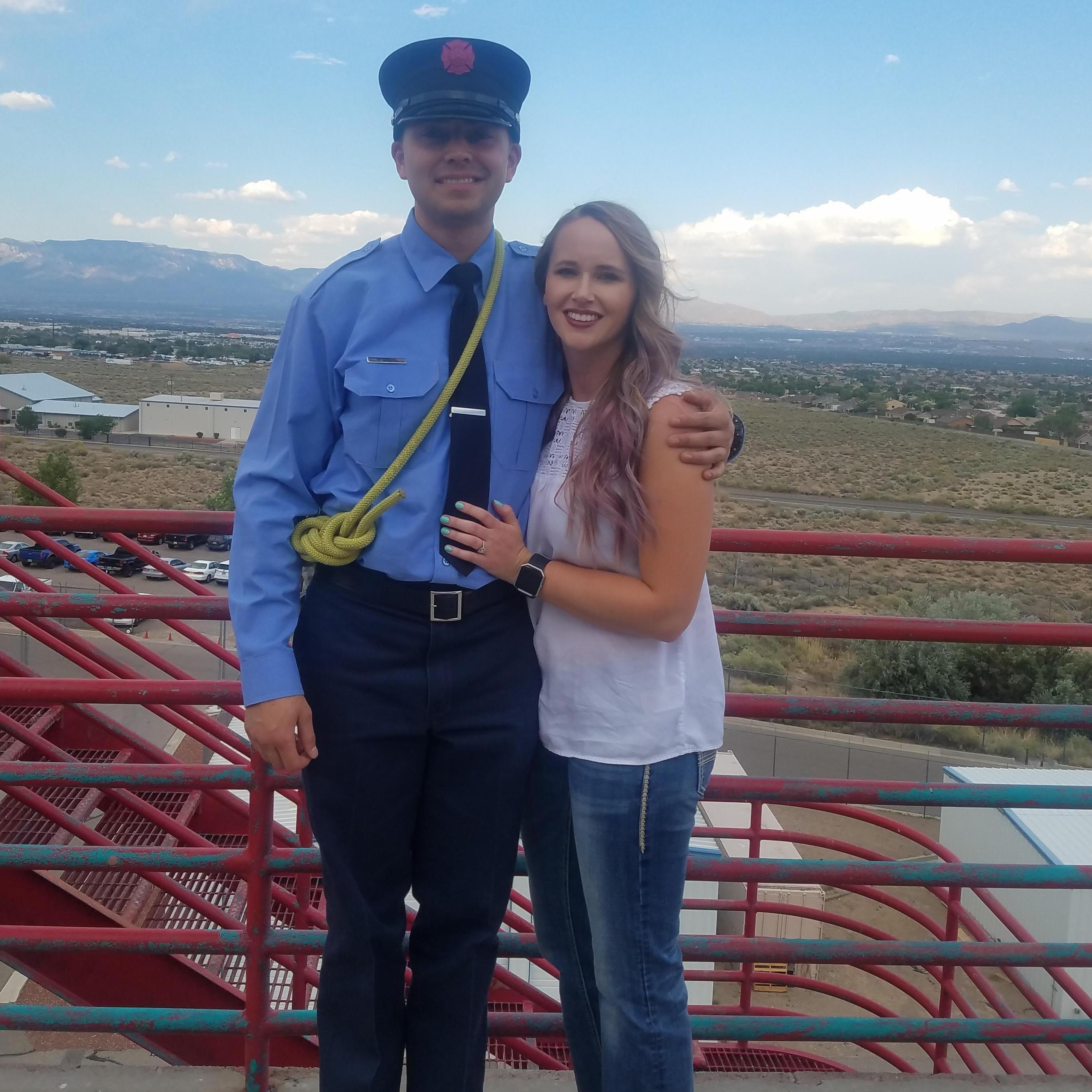 Jesse's fire academy family night