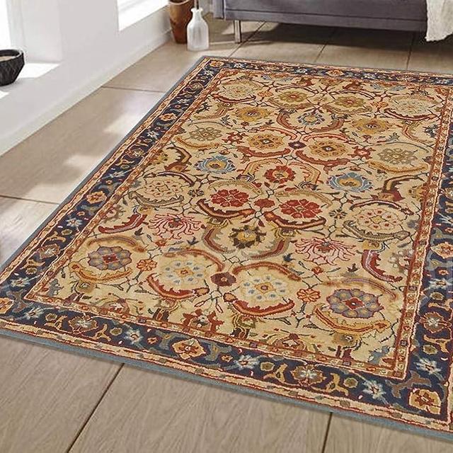 Rugs Restoration and Renovation Hand Tufted Vintage & Traditional Rugs 100% Wool, Antique Look Rugs for Your Living Room, Bedroom Or Any Room (9x12 Feet)