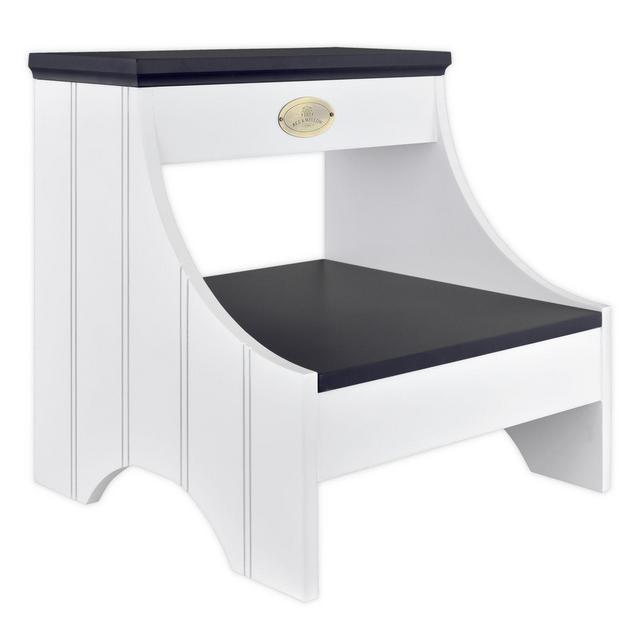 Bee & Willow™ Home 2-Tier Step Planter in Black/White