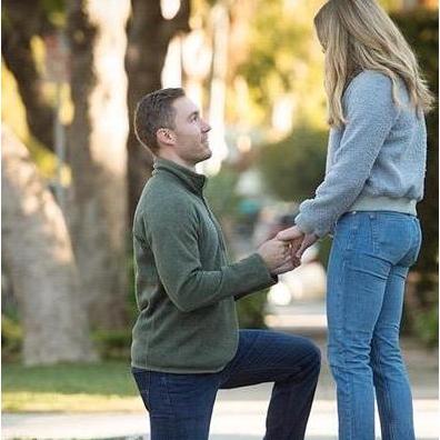 Ryan got down on one knee in the exact same place he met Lydia