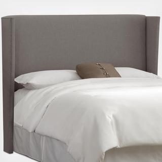 Nail Button Wingback Headboard