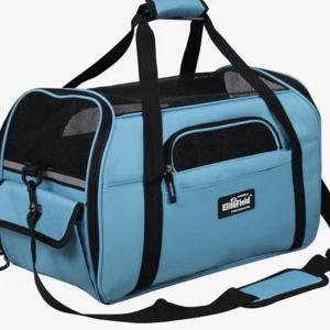 ELITEFIELD Soft-Sided Airline-Approved Dog & Cat Carrier Bag, Sky Blue, 19-in - Chewy.com