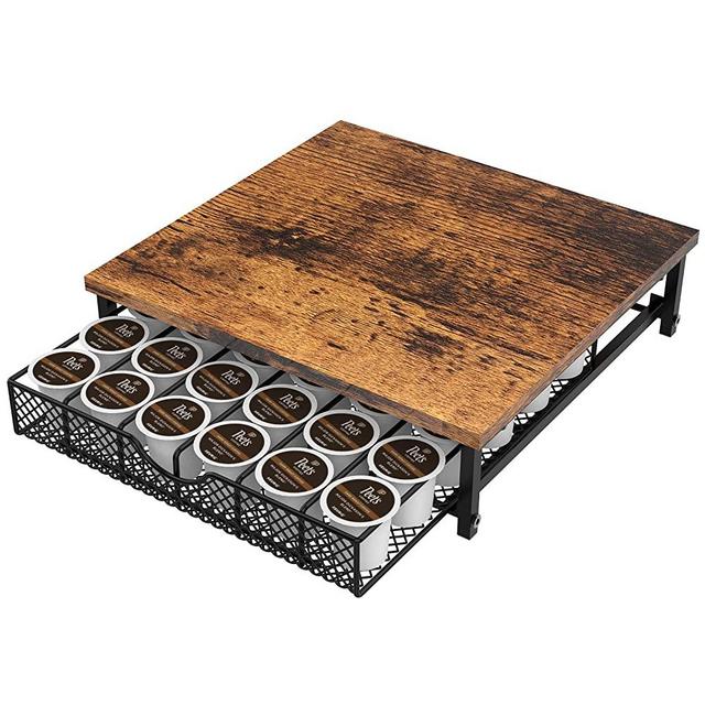 Coffee Pod Drawer for K Cups Drawer Organizer Coffee Pod Storage with Drawer Baskets Pod Storage Holder for Cafe Counter in Home Office Farmhouse 36 Capacity