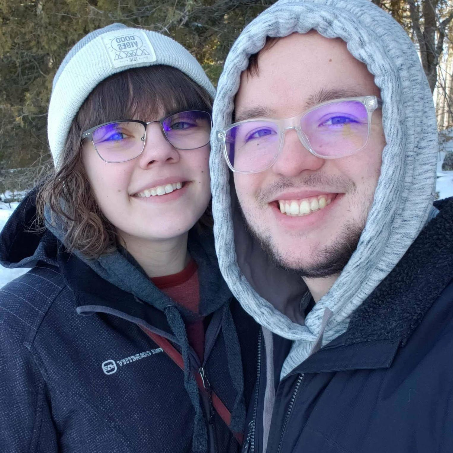 Explored Cave Point in the Snow