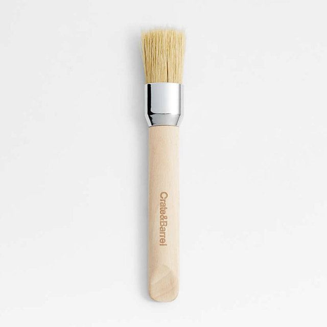 Crate & Barrel Small Pastry Brush with Beechwood Handle