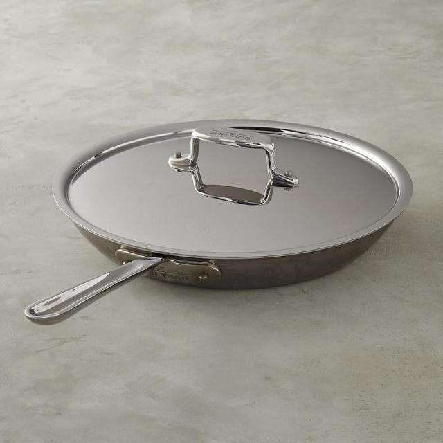 All-Clad d5 Stainless-Steel Nonstick Covered Fry Pan, 12"