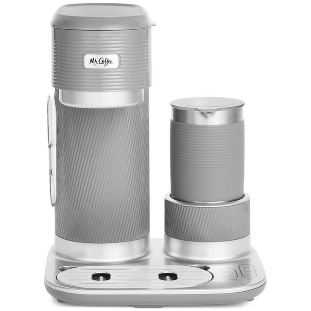 Mr. Coffee 4-in-1 Single-Serve Latte Lux, Iced Hot Coffee Maker with Milk Frother