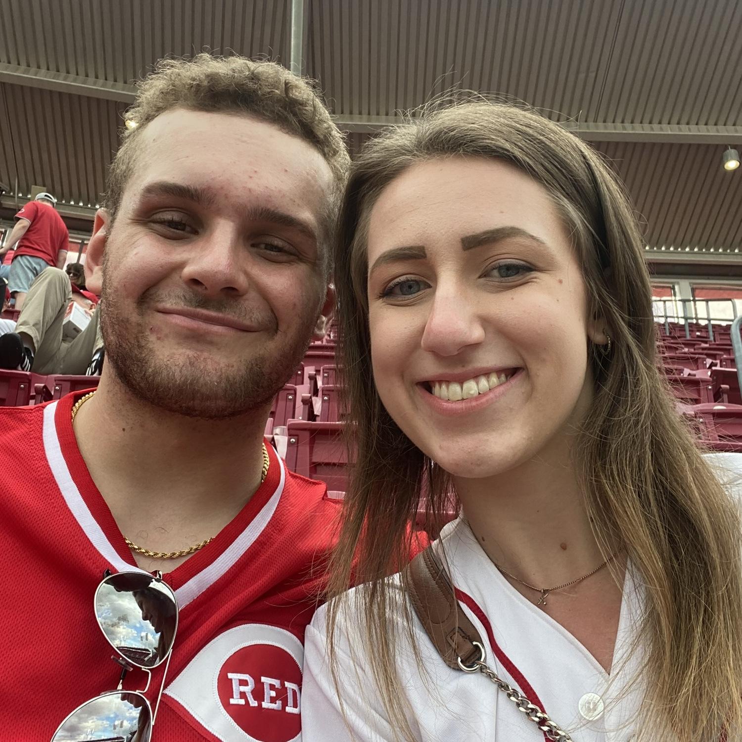 First of many Reds games. One of our favorite summer activities.