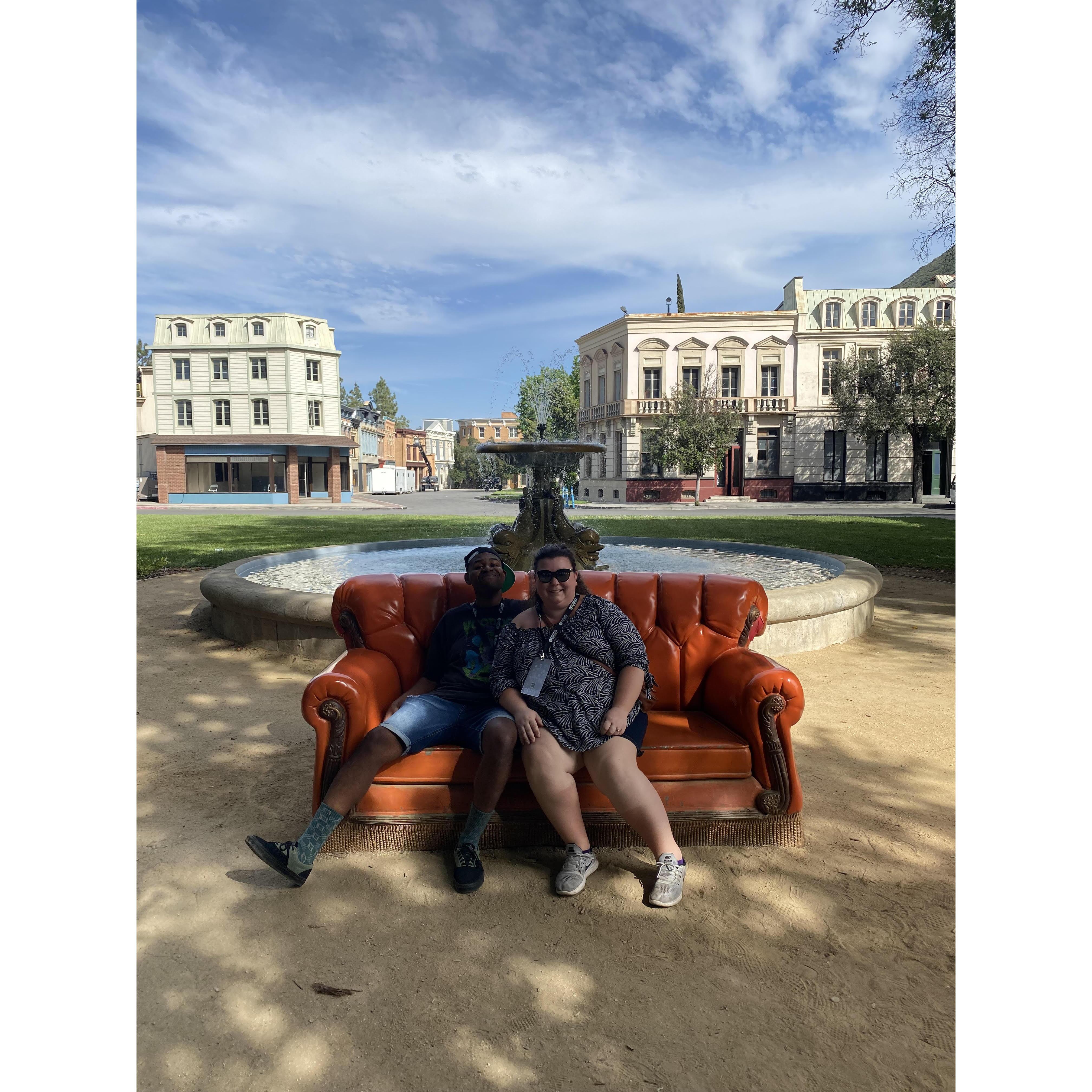 At the Friend's water fountain in 2022