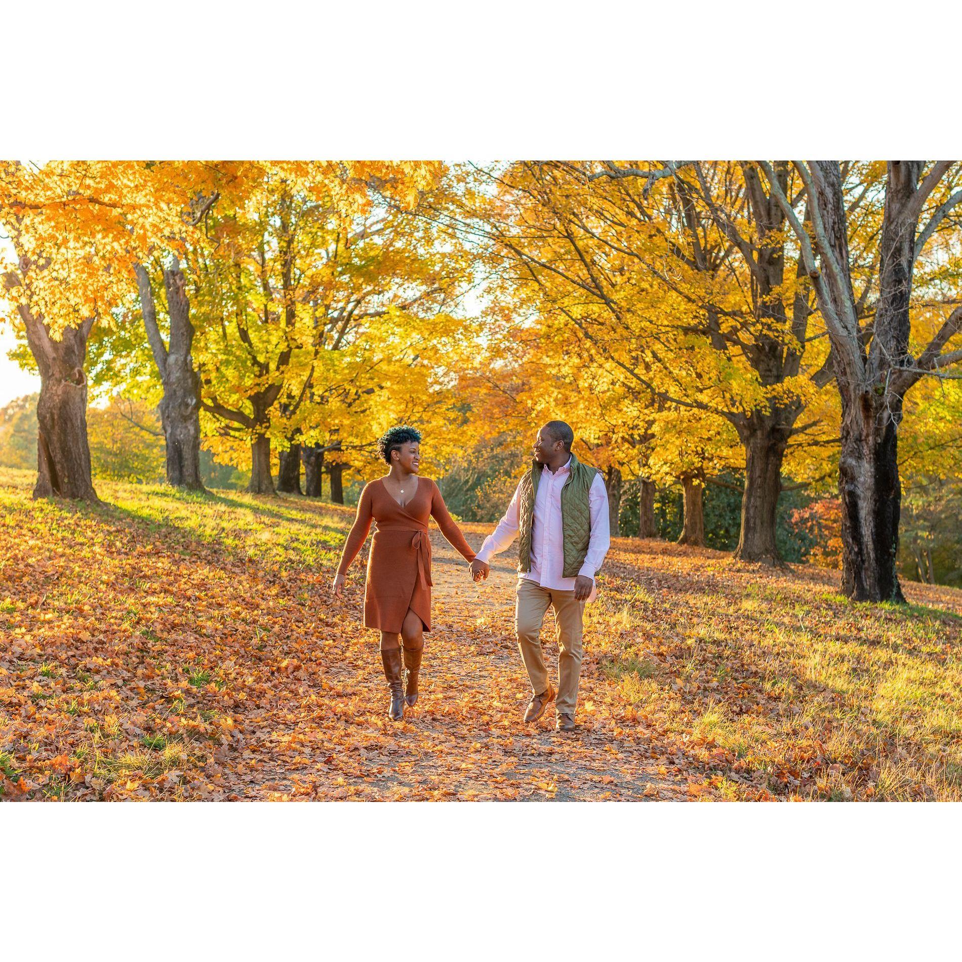 beautiful walk in Maymont Park for our engagement pics!