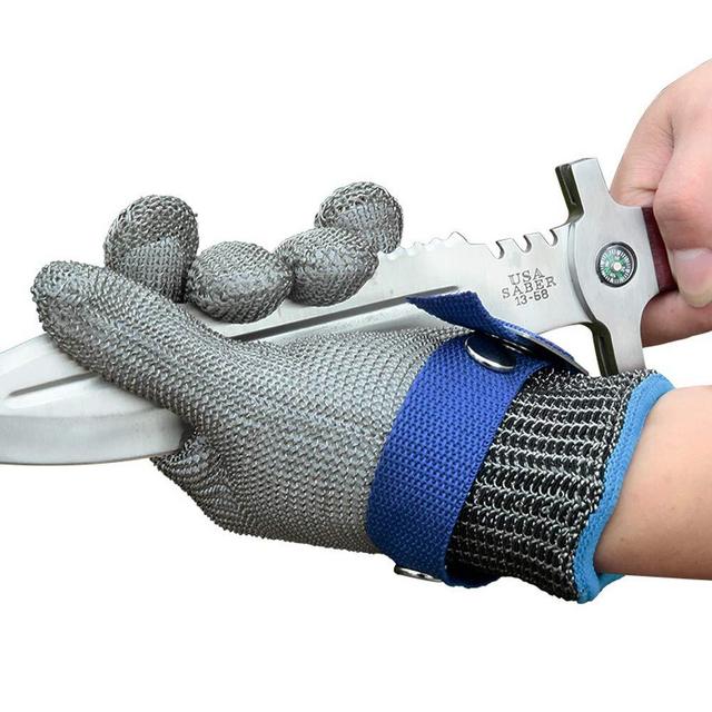 Schwer Level 9 Cut Resistant Glove Stainless Steel Mesh Metal Wire Glove Durable Rustproof Reliable Butcher Glove Latest Material