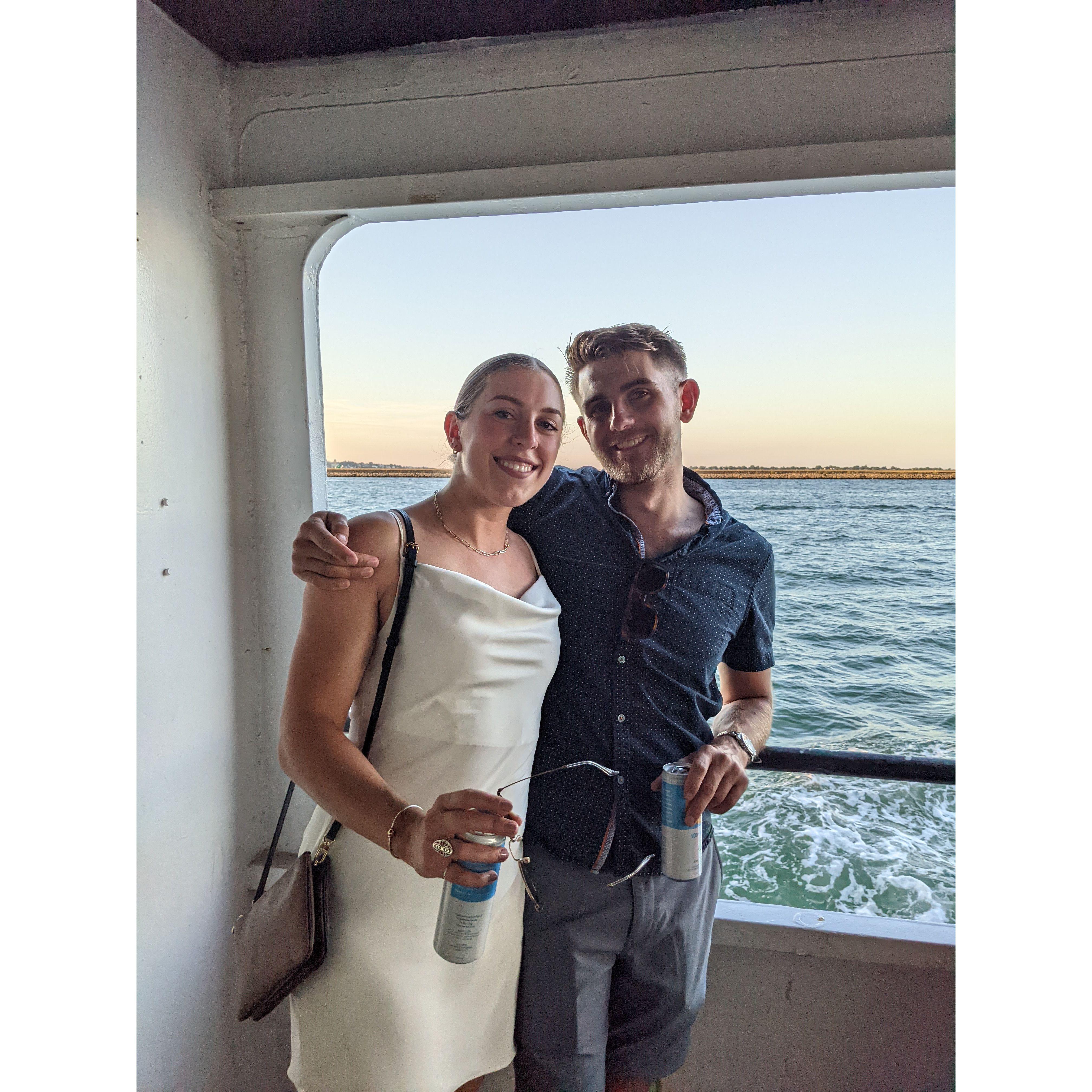 Snapped this pic on a Boston Harbor boat cruise we did with our bridal parties back in July 2022