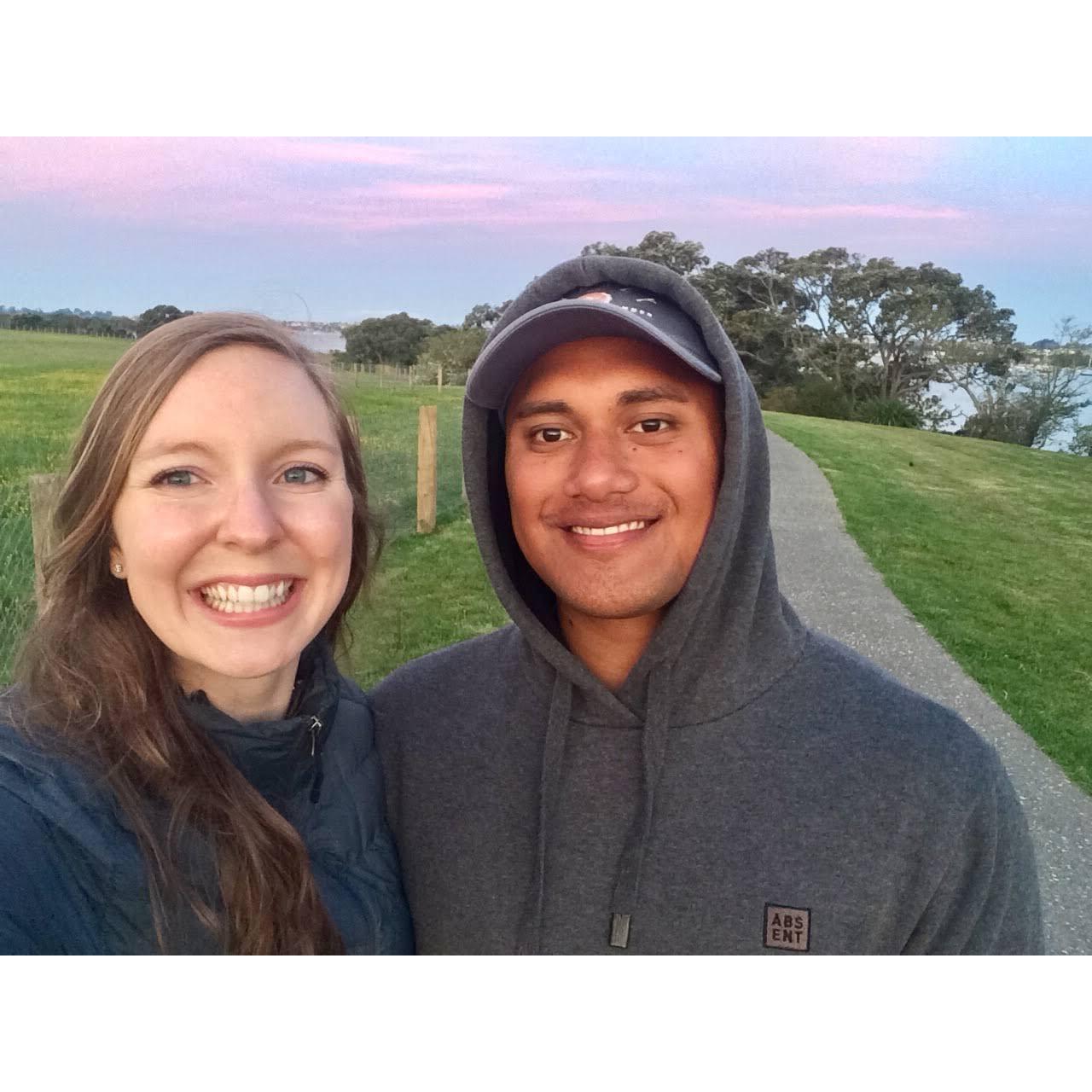 Sunset walk in Auckland!