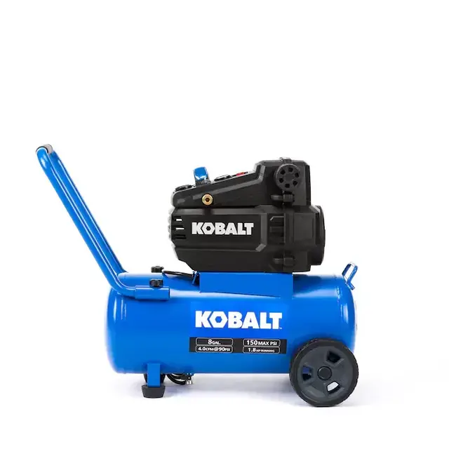 Kobalt 8-Gallon Single Stage Portable Electric Horizontal Air Compressor