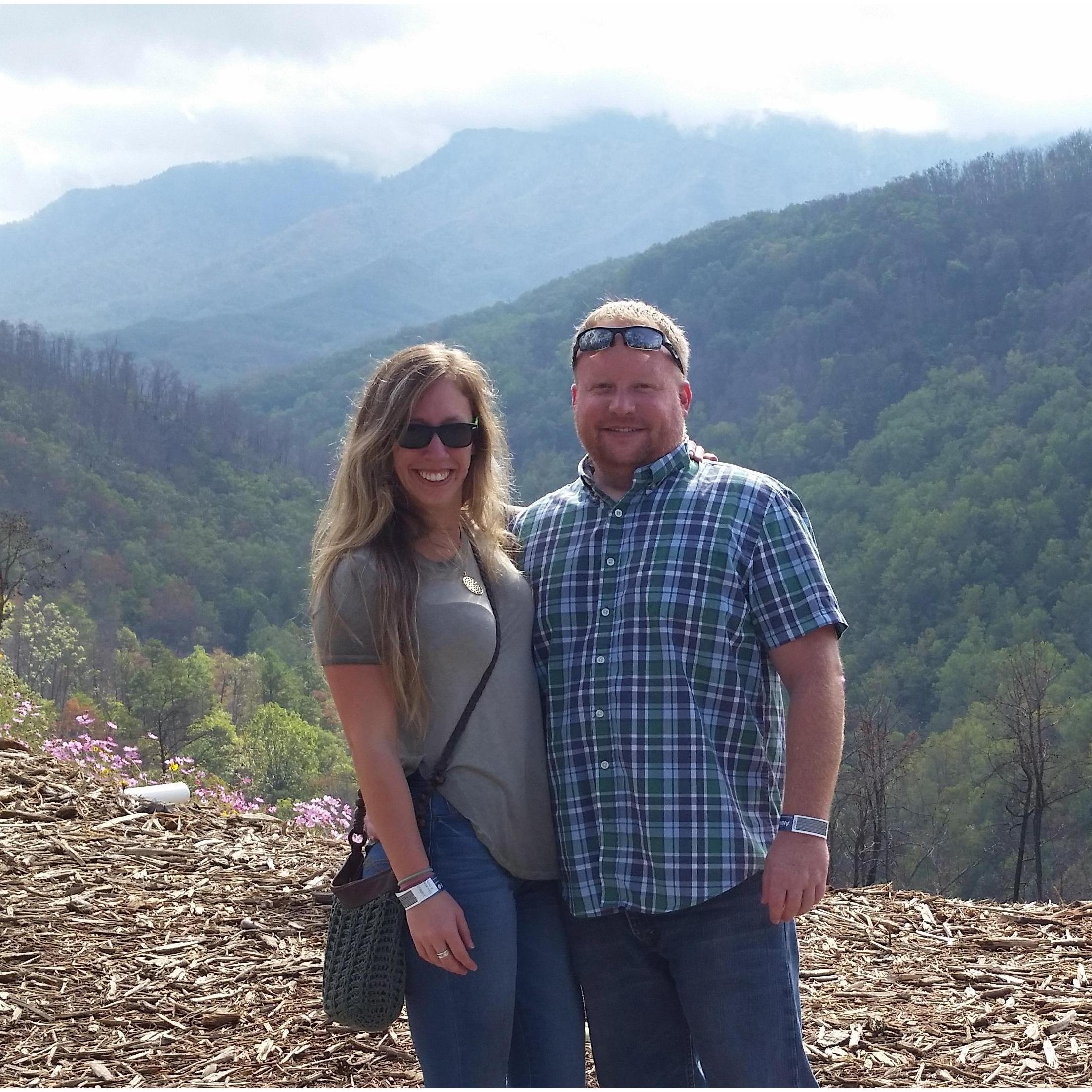 View at the top of Gatlinburg's Anakeesta Tree Canopy Walk.