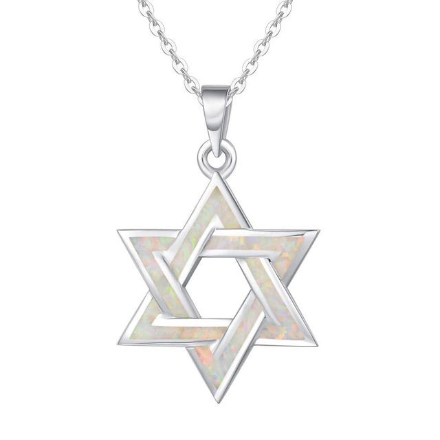 FANCIME Sterling Silver Created Fire Opal Star Necklace/Dangle Earrings/Bracelet Charm Danity October Birthstone Fine Jewelry for Women