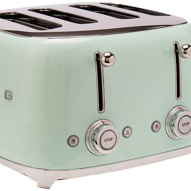 Smeg 50s Retro Line Pastel Green 4x4 Slot Toaster