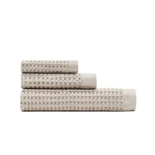 Onsen The Bath Towel Set - 100% Supima Cotton, Lightweight, Oatmeal