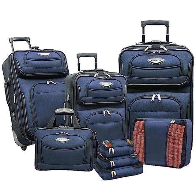 Travel Select Amsterdam Expandable Rolling Upright Luggage, 8-Piece Set