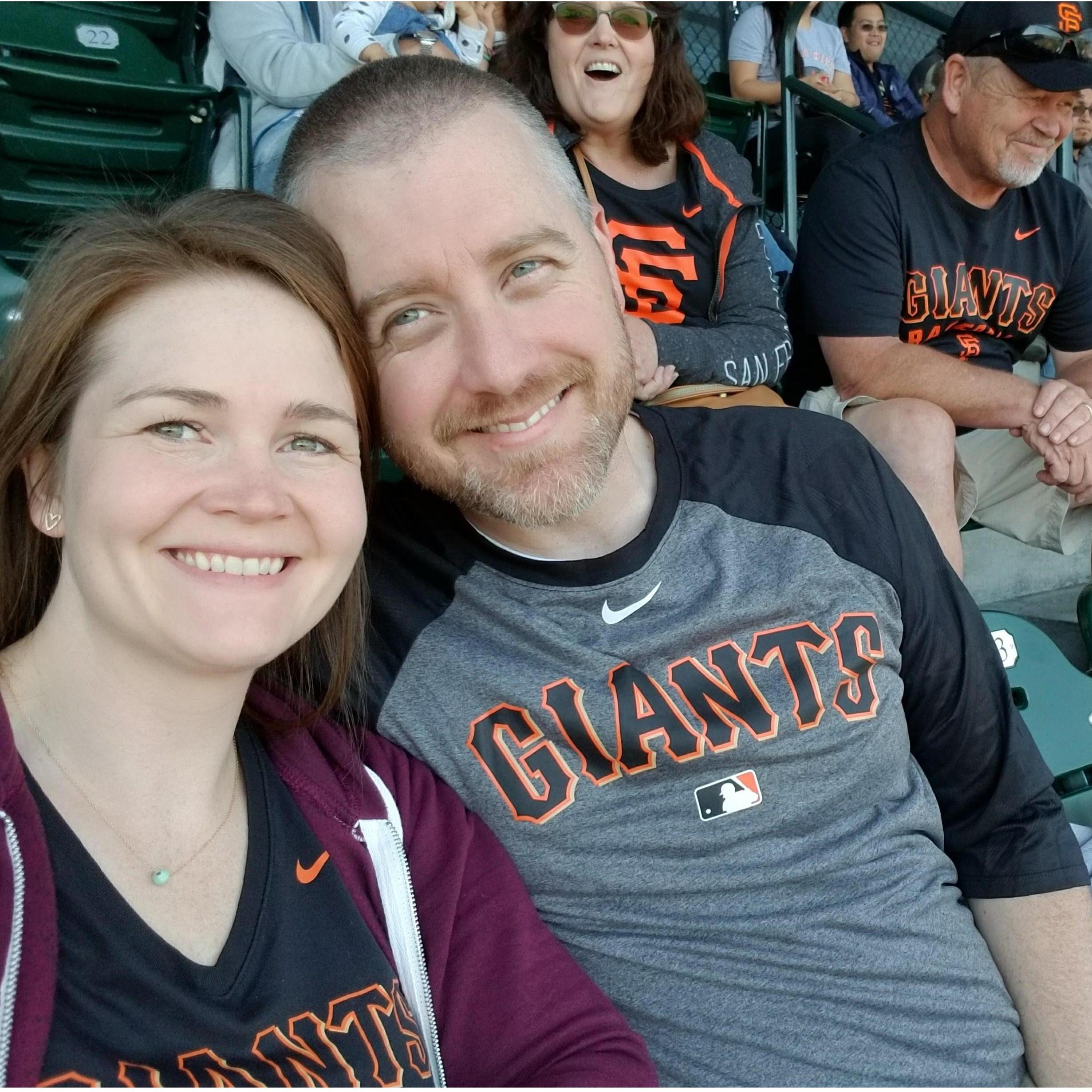 Giants game! I almost found the ring in his pocket :)