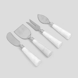 Set of 4 Cheese Knives Marble White - Threshold™