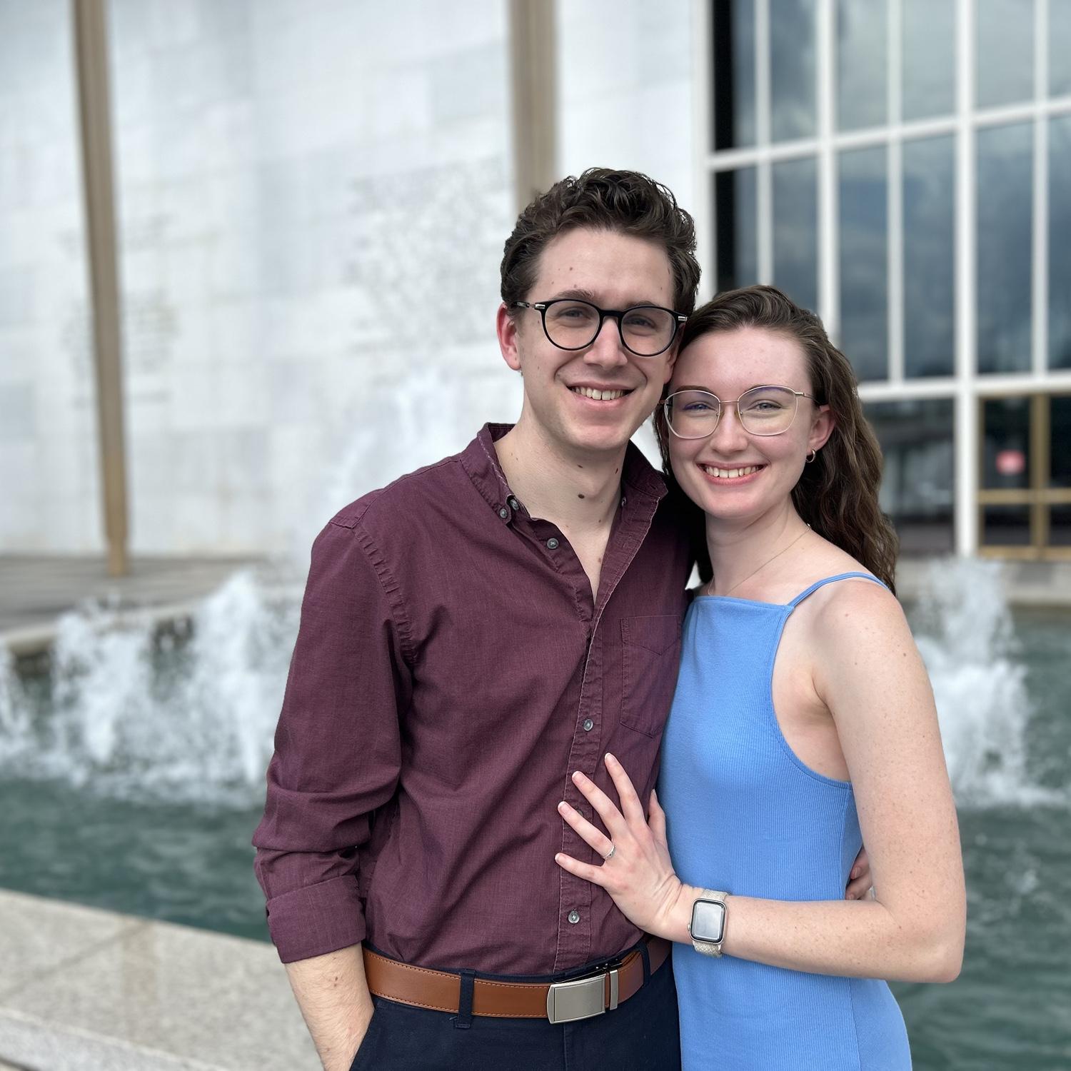 07/10/2025 - This is one of Ana and Michael's favorite photos, when they went to see Les Mis at the Kennedy Center.