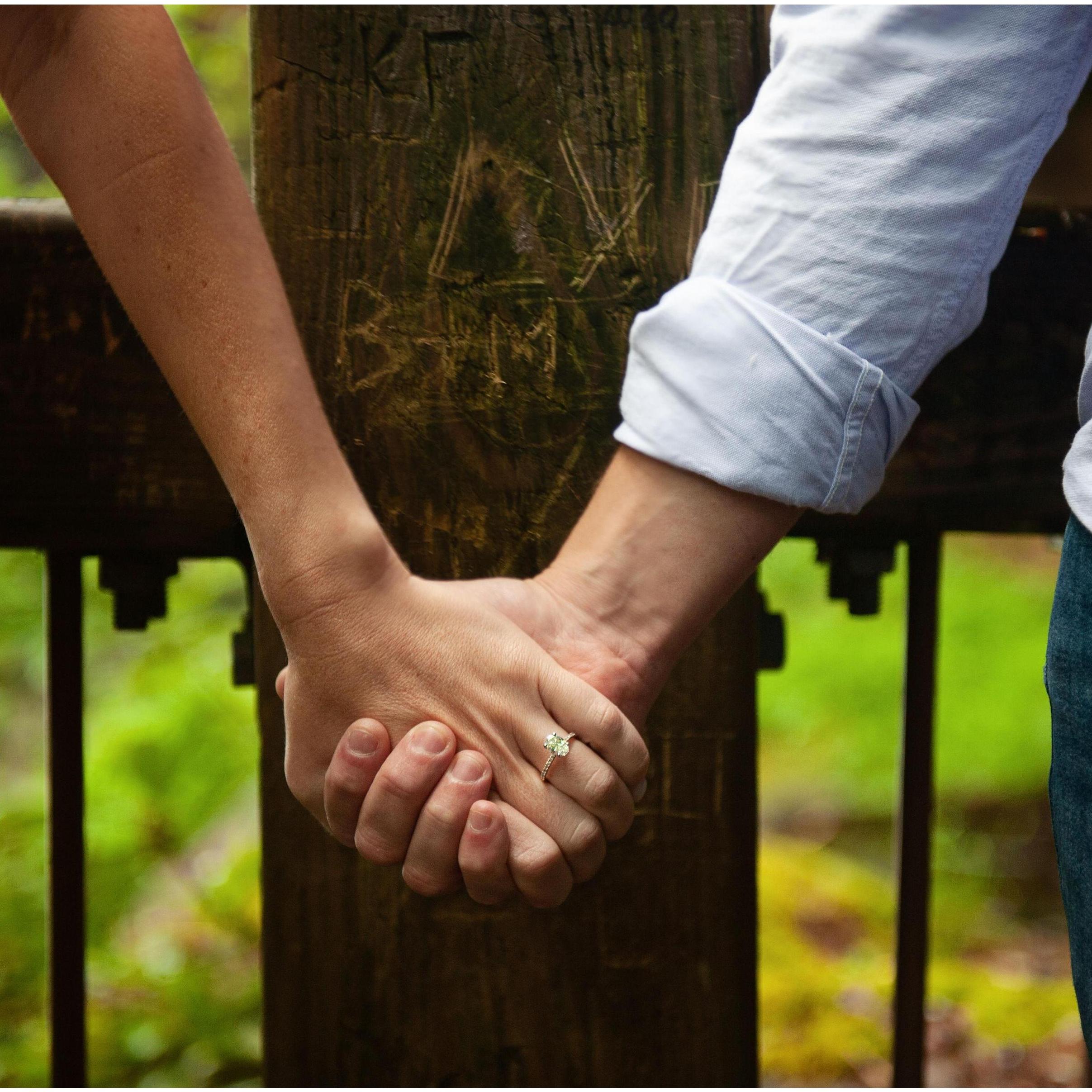 On our first trip together, we visited Dry Falls in Highlands NC. We carved our initials in the railing, little did she know I would bring her back to this exact spot to ask her to marry me.